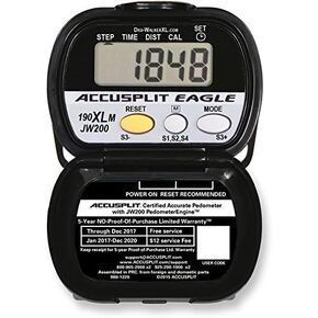 Accusplit AE190XLM Enhanced Digi Walker XL Pedometer with Memory & Clock