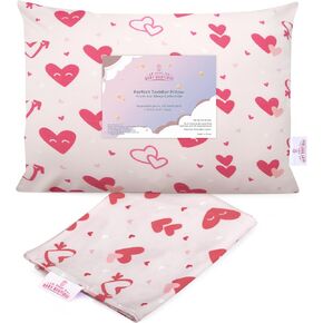 Blue - Kona's Perfect Toddler Pillow with Softest Toddler Pillowcase - 13 x 18 inch Toddler Pillow - Toddler Pillow 2 Year Old, Toddler Pillow 3 Year Old