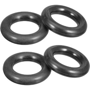 X AUTOHAUX 60mm O-Ring Universal Muffler Exhaust Hanger Bushing Rubber Mount Bracket Car Insulator Tail Pipe Hangers Bushings Kit Support 4pcs