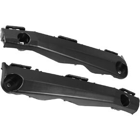 Hihaha No.5253606120/5253506130 / Bumper Retainer Support Bumper Bracket for Toyota Camry 2012-2015 / Left and Right Side Front Bumper Bracket/Durable Plastic / 1Pair Black