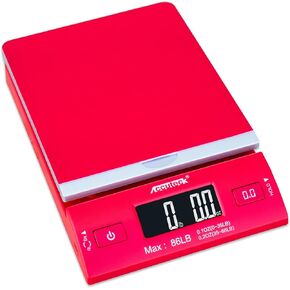 Accuteck DreamRed 86 Lbs Digital Postal Scale Shipping Scale Postage with USB&AC Adapter, Limited Edition