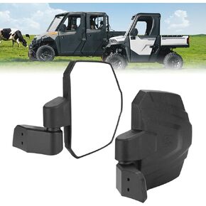 KEMIMOTO Upgraded Door Mounted Side Mirrors, Large Size Door Mirrors Compatible with Polaris Ranger 1000 570 Northstar XP SP, Commercial Pro XD with Original Full Doors, OEM #2889241, Accessories
