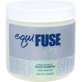 EquiFUSE CFS Concentrate + Paste Horse Shampoo | Formulated for Deep Cleansing and Superior Shine on Hair |100% All-Natural Coat Brightener | 16 oz