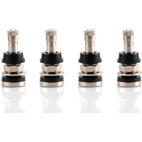 UYYE TR416 Metal Valve Stems Outer Mount Fits, Car Exterior Accessories Fits .453" & .625" Rim Holes (4-Pack)