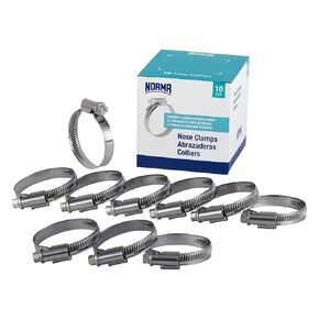 NORMA 01266704026-000-0539 Hose Clamps, 20 mm-32 mm x 9 mm W4 (Pack of 10)