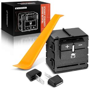 A-Premium Trailer Brake Control Switch 84108373 - Compatible with Chevrolet Chevy & GMC - 2014-2021 - Colorado, Silverado, Tahoe, Suburban, Sierra, Yukon, Canyon - Replace# 23145874