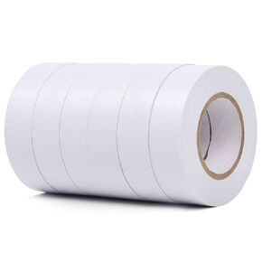 ROSEUP 6-Pack Black Electrical Tape, 3/4 in x 66ft, Professional Flame Retardant Waterproof PVC Electrical Insulation Tape
