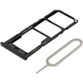 MMOBIEL Dual SIM Card Slot Tray Holder Replacement Compatible with Samsung Galaxy A23 5G - Incl. Sim Pin - Black