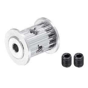 MECCANIXITY 3M15 Teeth Timing Pulley Synchronous Wheel Belt Drive Gear with M4 Screw 4mm Bore for Belt, 3D Printer, CNC