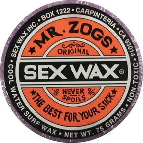 Mr. Zogs Original Sexwax - Cool Water Temperature Grape Scented (Light Purple Color)