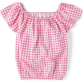 The Children's Place Girls' Short Puff Sleeve Fashion Top