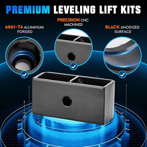 2inch Rear Lift Blocks Fit for Dodge Ram 1500 2002-2008, Fit for Ram 2500 2003-2009, Leveling Lift Kit Fit for Ram 2500 RWD 2010, Fit for Ram 3500 2003, Fit for Ram 3500 2004-2010 in Saudi Arabia