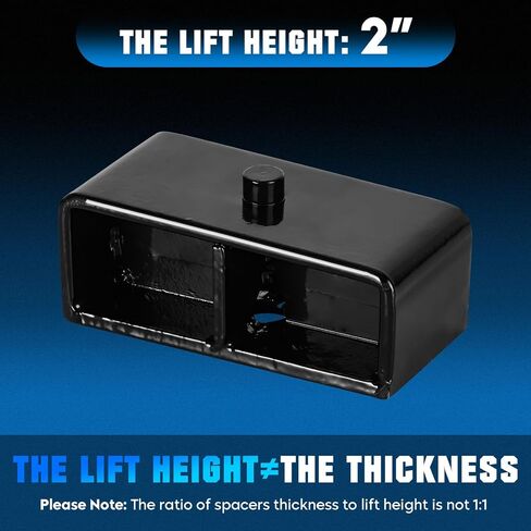 2inch Rear Lift Blocks Fit for Dodge Ram 1500 2002-2008, Fit for Ram 2500 2003-2009, Leveling Lift Kit Fit for Ram 2500 RWD 2010, Fit for Ram 3500 2003, Fit for Ram 3500 2004-2010 in Saudi Arabia