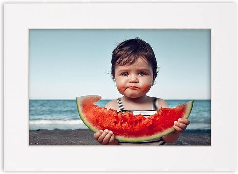 سجادة مقاس 11 × 14 لإطار مقاس 12 × 18 - لوحة حصيرة مسبقة القطع خالية من الأحماض باللون الأبيض مقاس 11 × 14 صورة غير لامعة مصنوعة لتناسب إطار صورة مقاس 12 × 18، لوحة حصيرة ممتازة للصور العائلية، مجموعات العرض، الفن، تأطير الصور، حزمة من 1 حصيرة in Kuwait