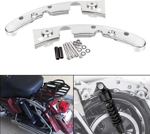 Chrome Rear Fender Strut Covers Fender Support Bracket Fit for Harley Touring Road King Road Glide Electra Glide Street Glide 2009-2013 in Saudi Arabia
