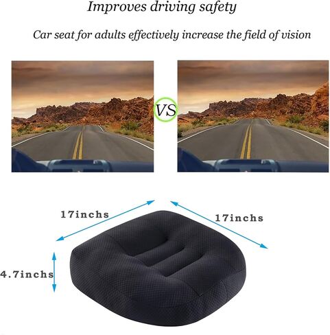DYMGFZD Office Chair Cushions for Back and Butt, Ergonomic Chair/Seat Cushion for Long Sitting, Sitting Pillow for Automobile, Wheelchair, Computer Chair and Office Chair Hip Support Black in Saudi Arabia