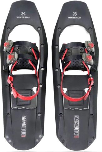 حذاء Winterial Mammoth مقاس 25 بوصة خفيف الوزن من البوليمر لتضاريس الجبال مريح بمقدمة مربعة للمستخدمين المتقدمين، أسود وأحمر in Kuwait