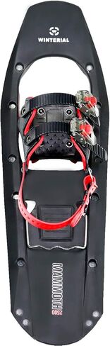 حذاء Winterial Mammoth مقاس 25 بوصة خفيف الوزن من البوليمر لتضاريس الجبال مريح بمقدمة مربعة للمستخدمين المتقدمين، أسود وأحمر in Kuwait