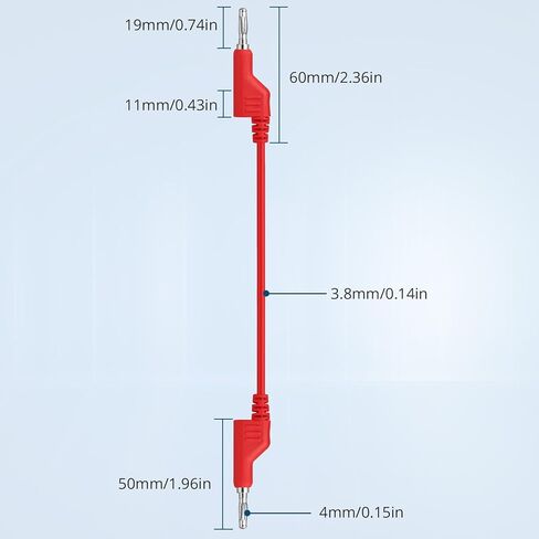 ALLmeter 8 قطع اختبار متعدد يؤدي إلى قابس الموز إلى مشبك التمساح التمساح اختبار مسبار 4 مم قابس الموز القابل للتكديس إلى مشبك التمساح اختبار مسبار سلك الرصاص 1000 فولت/15 أمبير 1 متر/3.3 قدم in Kuwait