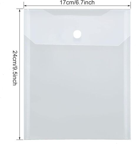 Acrux7 40 PCS Clear Plastic Die Cut Storage Pockets 9.5x6.7 Inch Stamp and Die Storage Pockets Waterproof Resealable Die Storage Envelopes for Die Cuts Scrapbooking Paper Card Making Photos DIY in Kuwait