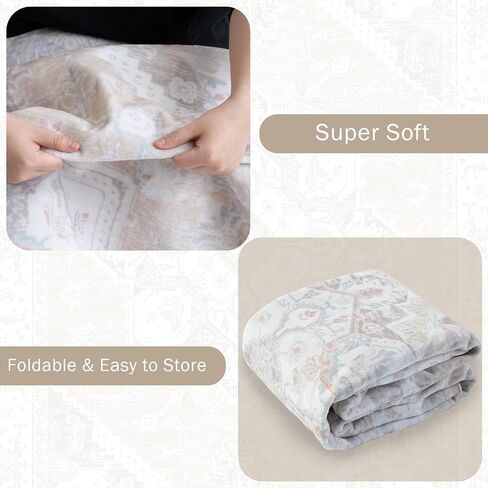 BESTSWEETIE Area Rugs 8x10 Rugs, Washable Rugs 8x10 Area Rug, Non Slip Water Repellent Floor Carpet, Low Pile Doormat Soft Vintage Rug for Living Room Bedroom Dinning Room Nursery Indoor-Cream in Saudi Arabia