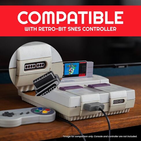 كابل تمديد وحدة تحكم SNES عالي الجودة - 1.8 متر، كابل تمديد وحدة تحكم الألعاب 6 أقدام متوافق مع سوبر ماريو، تيلز أوف فانتازيا، زيلدا، ستار فوكس، دونكي كونج وغيرها من ألعاب SNES in Kuwait