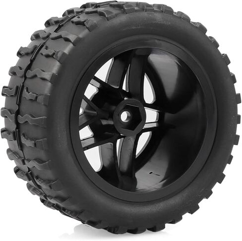إطارات Acekeeps 4P 1/10 RC Monster Truck وعجلات صلبة بخمسة أذرع 12 مم سداسية OD 118 مم لسيارة Traxxas Hoss Stampede Rustler HSP HPI Redcat Hosim RC للطرق الوعرة in Kuwait