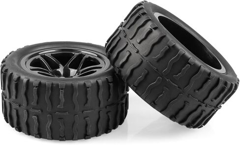 إطارات Acekeeps 4P 1/10 RC Monster Truck وعجلات صلبة بخمسة أذرع 12 مم سداسية OD 118 مم لسيارة Traxxas Hoss Stampede Rustler HSP HPI Redcat Hosim RC للطرق الوعرة in Kuwait