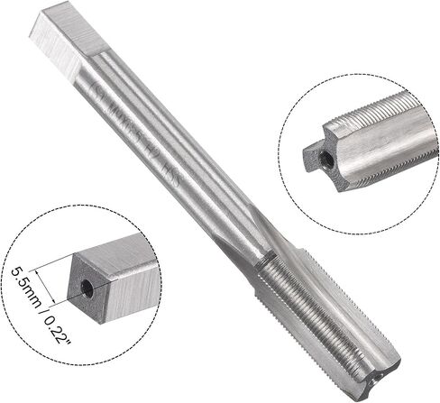 مجموعة الصنبور والقالب المترية من uxcell M10 x 1.25 مم، صنبور لولبي للماكينة مع قالب دائري للخيوط، مجموعة الصنبور والقالب لإصلاح خيط مسمار المسمار in Saudi Arabia
