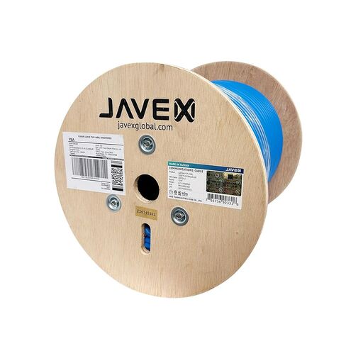 JAVEX CAT 6A Riser CMR Ethernet Cable 500FT Shielded FTP [UL Listed], Blue in Saudi Arabia