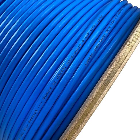 JAVEX CAT 6A Riser CMR Ethernet Cable 500FT Shielded FTP [UL Listed], Blue in Saudi Arabia