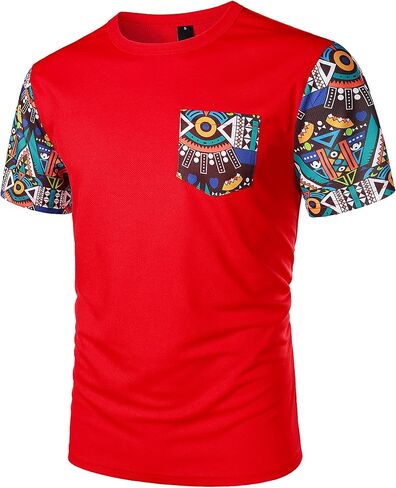 طقم تي شيرت وسروال قصير للرجال من ZEROYAA على الطراز الأفريقي، بدلة رياضية شبكية، ملابس Dashiki in Kuwait