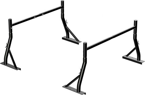 TMS 800Ibs Capacity Extendable Universal Steel Pick-Up Truck Ladder Rack Low Profile Sport Bar Utility Two bar Set (Patent Pending) (24'') in Saudi Arabia