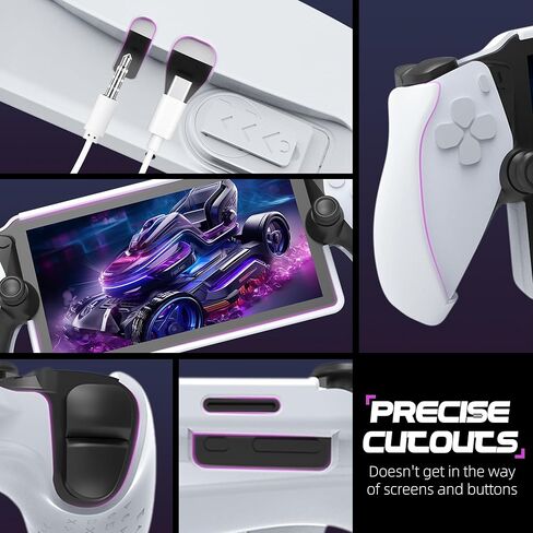 حافظة Seltureone for Playstation Portal Premium TPU مع مسند، قاعدة حماية ناعمة مرنة لبوابة Playstation، حماية شبه مغلقة، مقاومة للتقشير، لبوابة Playstation - أسود in Saudi Arabia