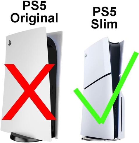 حافظة Case Club صلبة لتناسب PS5 Slim - حقيبة حمل مقاومة للماء تتضمن مساحة تخزين لسماعات الرأس وفتحات مخصصة للعبة واحدة وحامل و1-2 وحدة تحكم (PlayStation 5 Slim) in Saudi Arabia