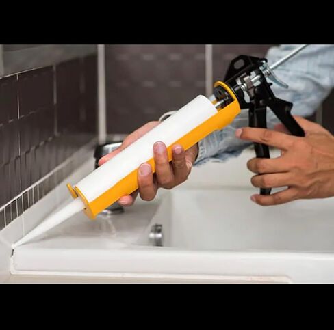 Clear EthoSeal Waterproof Caulk & Sealant 100% RTV Silicone Sealant, 10oz Cartridge, Zero Odor & Won't Yellow Silicone Clear in Saudi Arabia