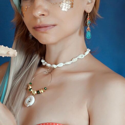 أقراط فيروزية للنساء أقراط فيروزية متدلية على شكل قطرة دمعة 14 قيراط مطلية بالذهب 925 خطاف من الفضة الاسترليني لطيف بيضاوي فيروزي مجوهرات هدية للفتيات المراهقات in Kuwait