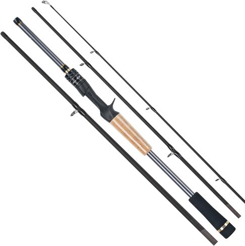 MINISTOREAM Travel Fishing Rods, 4 Piece Fishing Pole,Surf Casting/Spinning Rod,Ultralight Fishing Baitcasting Rod 7ft for Saltwater Trout, Bass, Walleye, Pike in Saudi Arabia