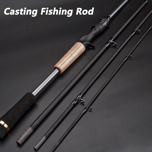 MINISTOREAM Travel Fishing Rods, 4 Piece Fishing Pole,Surf Casting/Spinning Rod,Ultralight Fishing Baitcasting Rod 7ft for Saltwater Trout, Bass, Walleye, Pike in Saudi Arabia