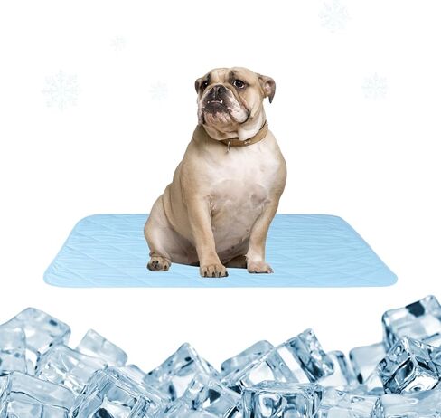 SHIAOMIN الكلب الذاتي التبريد حصيرة السرير بطانية الصيف الحرير الجليد القط وسادة الحيوانات الأليفة مقعد السيارة العالمي وغطاء أريكة النوم وPicinc حصيرة في الهواء الطلق، للحيوانات الأليفة الصغيرة والمتوسطة وأصحاب (متوسطة 28 "× 40") in Kuwait