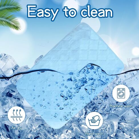 SHIAOMIN الكلب الذاتي التبريد حصيرة السرير بطانية الصيف الحرير الجليد القط وسادة الحيوانات الأليفة مقعد السيارة العالمي وغطاء أريكة النوم وPicinc حصيرة في الهواء الطلق، للحيوانات الأليفة الصغيرة والمتوسطة وأصحاب (متوسطة 28 "× 40") in Kuwait