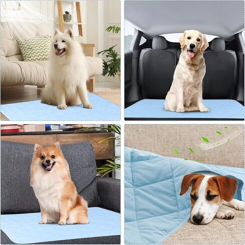 SHIAOMIN الكلب الذاتي التبريد حصيرة السرير بطانية الصيف الحرير الجليد القط وسادة الحيوانات الأليفة مقعد السيارة العالمي وغطاء أريكة النوم وPicinc حصيرة في الهواء الطلق، للحيوانات الأليفة الصغيرة والمتوسطة وأصحاب (متوسطة 28 "× 40") in Kuwait