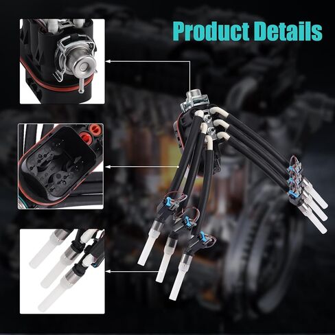 AULINK (أجزاء OEM) FJ503 Spider حاقن الوقود لسيارة Chevy Express 1500 Silverado Astro Blazer S10 Silverado، GMC Sierra Savana Jimmy Sonoma Safari C1500، Oldsmobile Bravada 19210688 12568332 4.3L V6 in Kuwait