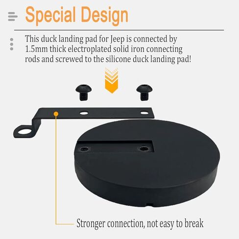 Duck Landing Pad,Duck Zone for Jeep,Duck Landing Zone for Jeep Wrangler,Duck Holder,Review Mirror Duck Landing Pad Compatible with Jeep Wrangler JK/JKU 2007-2018 in Kuwait