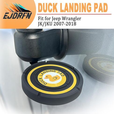 Duck Landing Pad,Duck Zone for Jeep,Duck Landing Zone for Jeep Wrangler,Duck Holder,Review Mirror Duck Landing Pad Compatible with Jeep Wrangler JK/JKU 2007-2018 in Kuwait