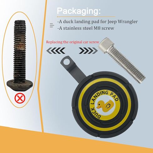 Duck Landing Pad,Duck Zone for Jeep,Duck Landing Zone for Jeep Wrangler,Duck Holder,Review Mirror Duck Landing Pad Compatible with Jeep Wrangler JK/JKU 2007-2018 in Kuwait