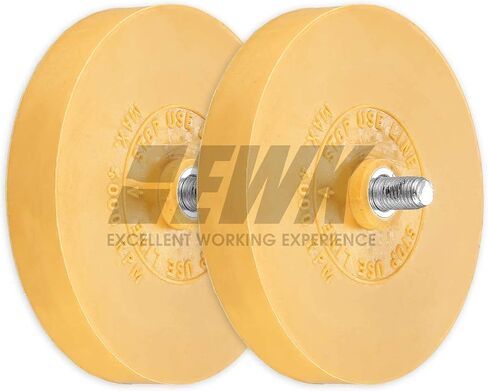 EWK 2 Pcs Rounded Rubber Eraser Wheel Decal Remover Set for Cars, RVs, Trucks, Boats, Windows, Metal, Glass in Saudi Arabia