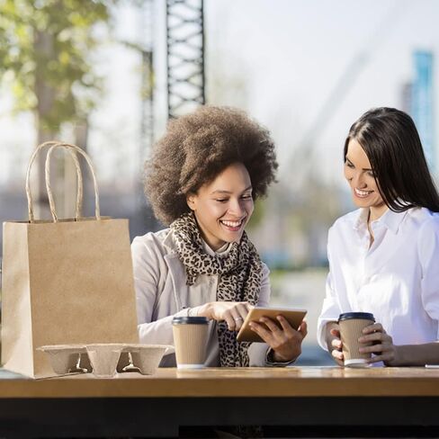 NDSWKR 100 عبوة حامل مشروبات من ألياف اللب، صينية حاملة كوبين، صينية حامل أكواب للاستعمال مرة واحدة للمشروبات الساخنة أو الباردة، المقاهي، المطاعم، خدمة توصيل الطعام in Kuwait