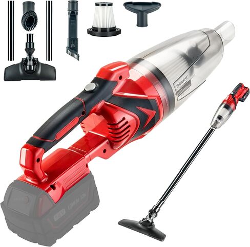 مكنسة كهربائية لاسلكية من IRONFIST لبطاريات Milwaukee M18، مكنسة كهربائية محمولة لتنظيف شعر الحيوانات الأليفة والسجاد والأرضيات الصلبة (بدون بطارية) in Kuwait