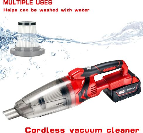 مكنسة كهربائية لاسلكية من IRONFIST لبطاريات Milwaukee M18، مكنسة كهربائية محمولة لتنظيف شعر الحيوانات الأليفة والسجاد والأرضيات الصلبة (بدون بطارية) in Kuwait